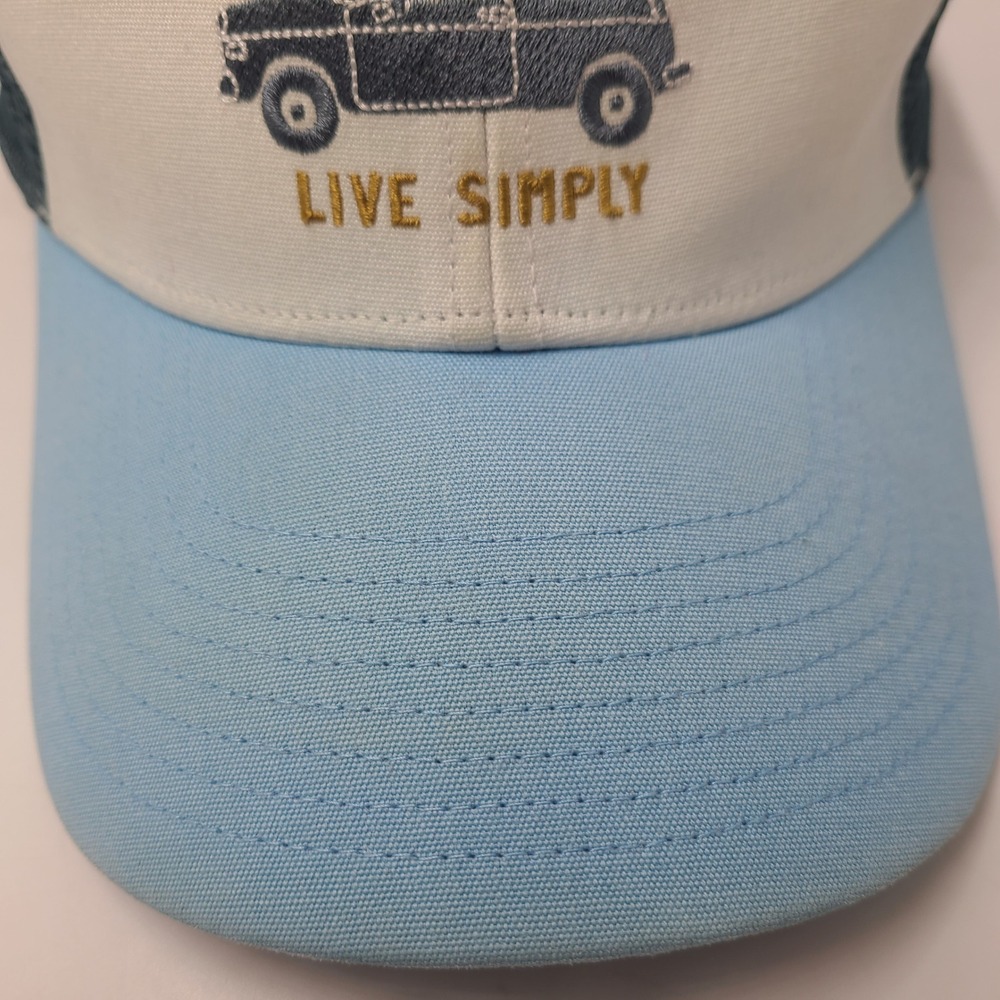 Patagonia Hat Snapback Trucker Mesh Blue White Live Simply Surf Car Logo Men - Picture 3 of 14